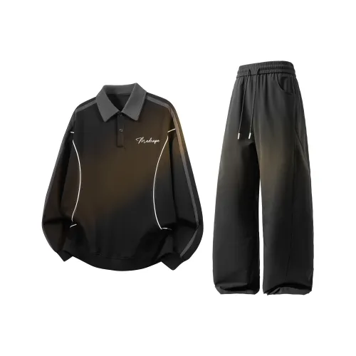 KONGBAITING FW25 Повседневная Спортивная Одежда Унисекс Двухкомпонентный Комплект