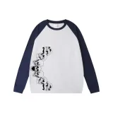 Серый меланж и темно-синий с рукавами, ряд черепа