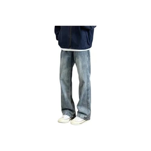 SOUL WORKER Синий Унисекс Джинсы