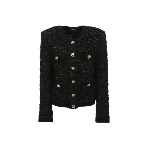 BALMAIN SS23 Куртки и Пальто Женские Черные