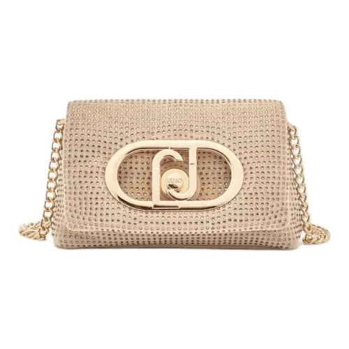 LIU·JO Полиэстер Сплавленный с Полиуретановой Смолой Сплавленный с Стеклом Сумка через плечо Мини Женская Бежевая