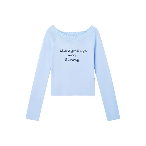 Tryforlove Синий Свитер Женские Свитера