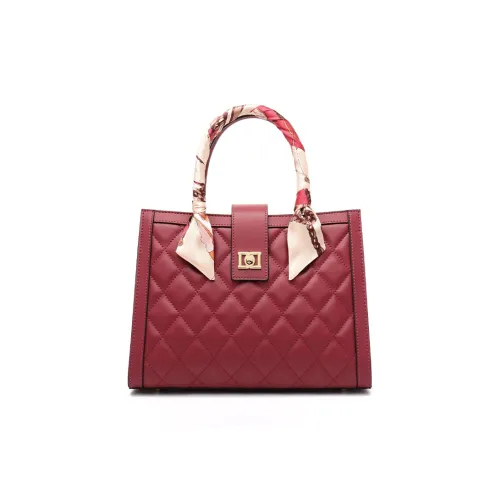 Danxilu Коровья кожа Винтажная сумка Стандартная Женская Бургунди Синий