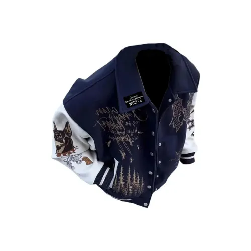 WHELVE Темно-синие унисекс бейсбольные Джерси