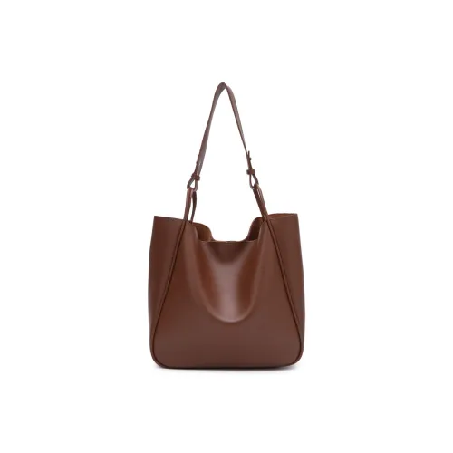 PESASRIE Корова Спилок Сумка через плечо Стандартная Женская Коричневая