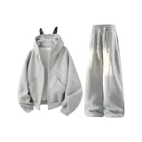 Светло-серый топ + серые штаны фотиния