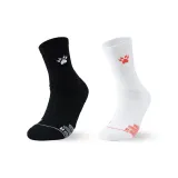 2 пачки носков без рисунка (черный + белый, оранжевый)