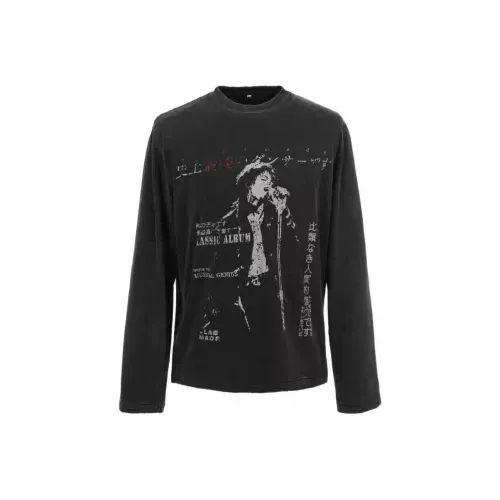 DOGANSON Выстиранный Черный Унисекс T-рубашки