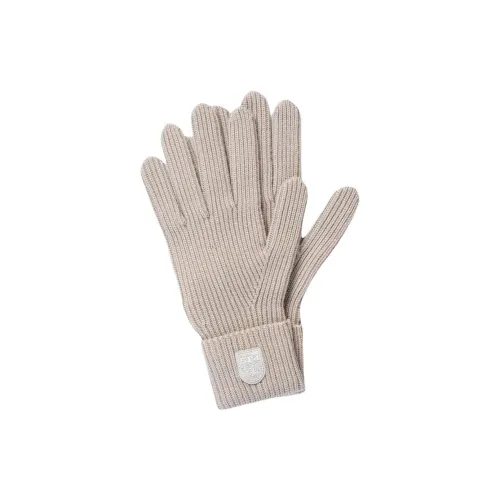 PARAJUMPERS Тонкие вязаные перчатки из мериносовой шерсти унисекс серые
