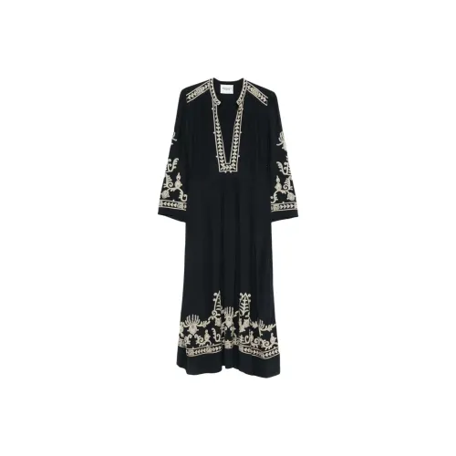 ISABEL MARANT ETOILE Длинное платье с длинными рукавами женское