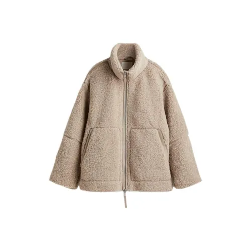 H M Светло-янтарный Женский Бархатный Куртки