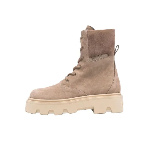 Moncler Короткий Мартин Ботинок Женские Коричневый