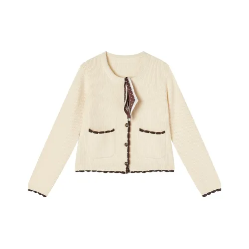 XIANGYING Цапельно-белый Женский Трикотаж