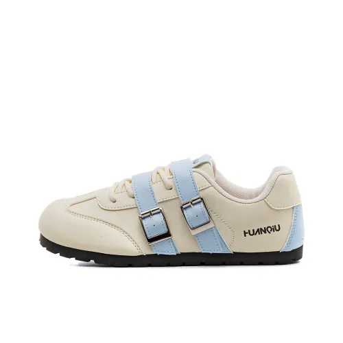 HUANQIU Износостойкий Дышащий Противоскользящий Низкий Топ Немецкие армейские кроссовки Женские Белые Синие