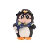 Пингвин Xin Украшение + Сине-зеленый Шарф + Черная Резинка Стекло