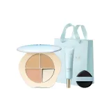 #01 Palette Goose Down + 110 Тональный крем Пробный 7,5 мл + Тональная основа Кисть