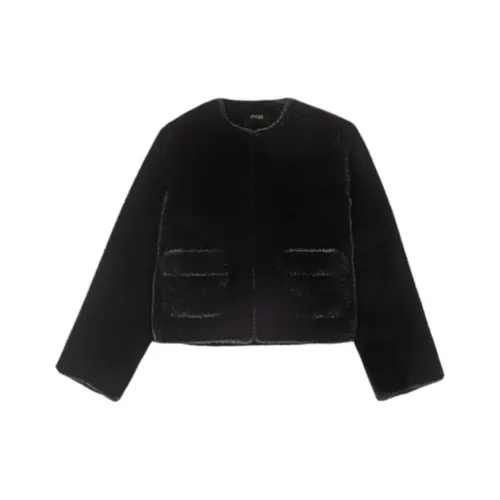 Maje Черные Женские Бархатные Куртки