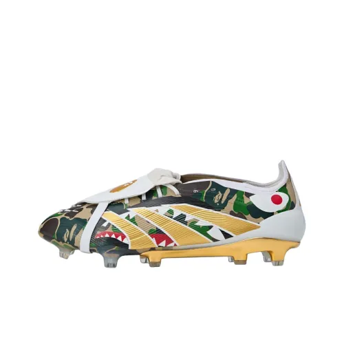 BAPE x Adidas Predator Elite Футбольные бутсы Мужские Коричневые Зеленые