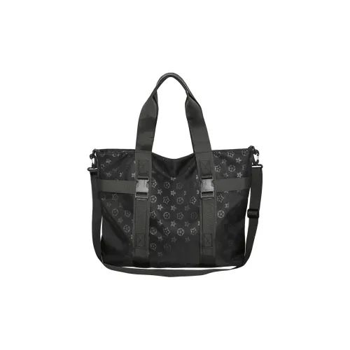 GKY Нейлон Сумка через плечо Сумка Обычная Мужская Черная с узором