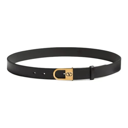 Valentino Телячья кожа Кожаные ремни Мужской Черный 3 см