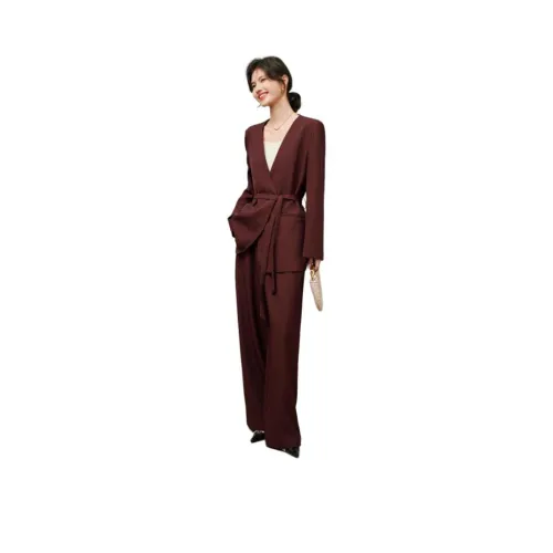 XINFEIYU Красный Женский Повседневный Костюм