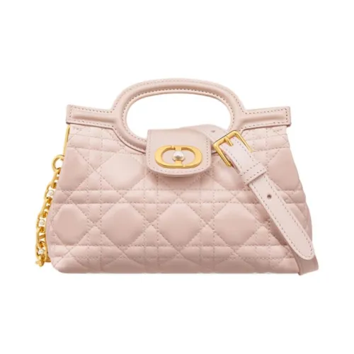 DIOR Jolie Плетеный узор Овчина Через плечо Сумка Мини Женские Румяный розовый