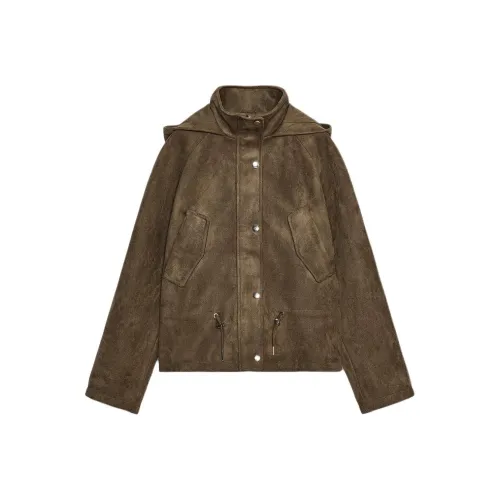 ZARA Светлый хаки Женские Куртки