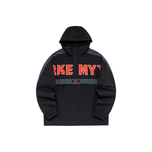 Erke Тренчкот Мужской Глубокий Черный