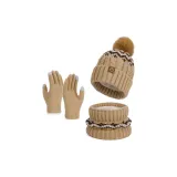 Хаки [Набор из трех предметов] Шарф Позиционирование стиля