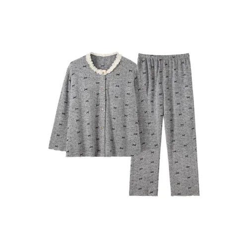 QIANSHENG Пижамные комплекты для женщин с бантом