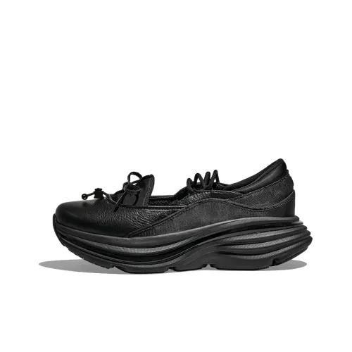 HOKA ONE ONE Bondi Платформа Туфли Мэри Джейн Женские Черные