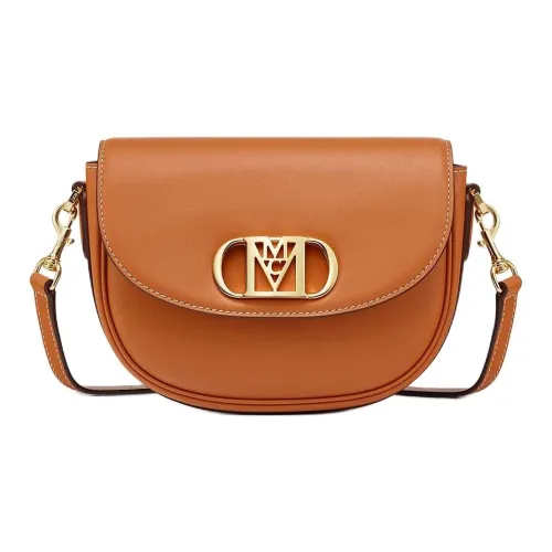 MCM Кожа Сумка на плечо Женская Коричневый Коньяк