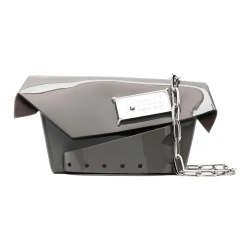 Maison Margiela Snatched Кожа Складной Клатч Сумка Сумка на плечо Маленькая Женская Графитовый Серый