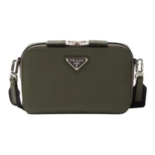 PRADA Brique Телячья кожа Сумка через плечо Мужская Loden Зеленый