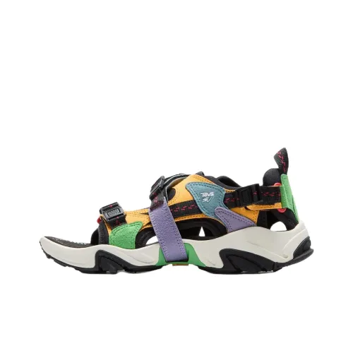 SW x Teva Пляжные сандалии Мужские Желтый Фиолетовый Зеленый