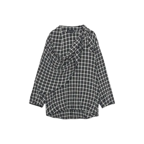 ZARA ZW Series Средне-серые Женские Рубашки