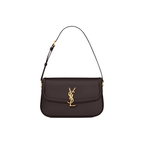 SAINT LAURENT Solferino Коровья кожа Сумка на плечо Женская Кофейного цвета