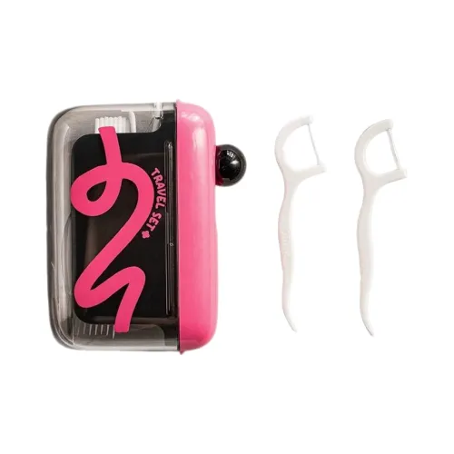 Love Of Wormwood Розовый Черный Автоматический Зубная Нить Хранение Коробка с 50 Нитями