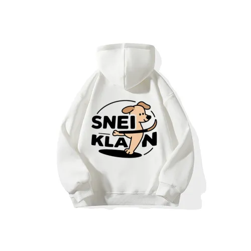 SNEIKLAU Белый Унисекс Свитшоты