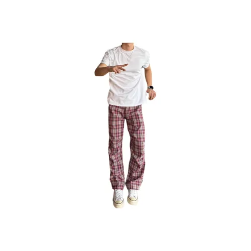 XUBAIHUO Red Unisex Casual Pants XUBAIHUO Красный Унисекс Повседневные Брюки