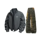 Gray Top + Camouflage Pants  
Серый топ + камуфляжные штаны