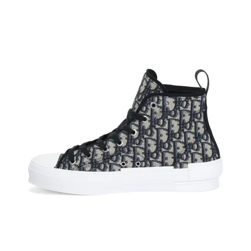 DIOR B23 Высокие Кроссовки для Скейтбординга Мужские Бежевые Черные