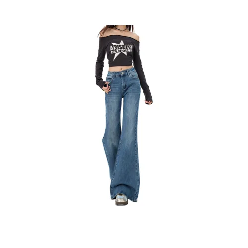 Egger Синие Брюки Женские Джинсы