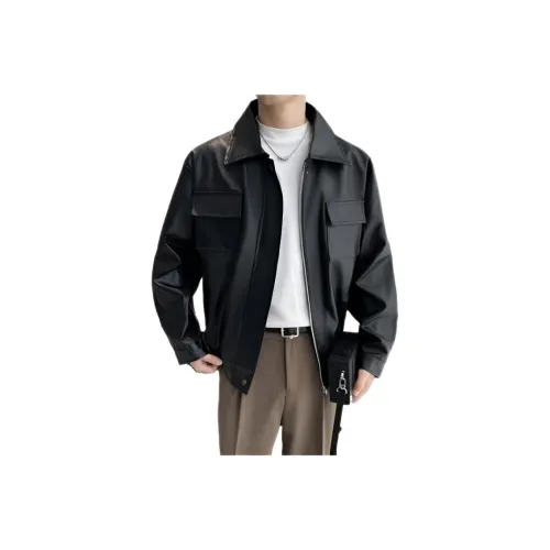 Wooden Rabbit Модный Плечевые накладки Мужская Мотоциклетная Куртка Роскошная Уличная Одежда Куртка Мужская