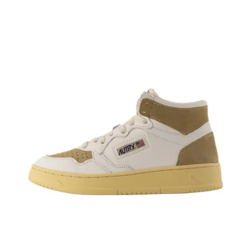 AUTRY Medalist Action Устойчивые к истиранию Высокие Кроссовки для скейтбординга Женские Белые Грязные