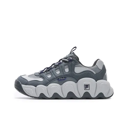FILA Croissant Амортизация Устойчивый к истиранию Легкий Низкий Топ Повседневная обувь Мужская Солнечный Rock Серый