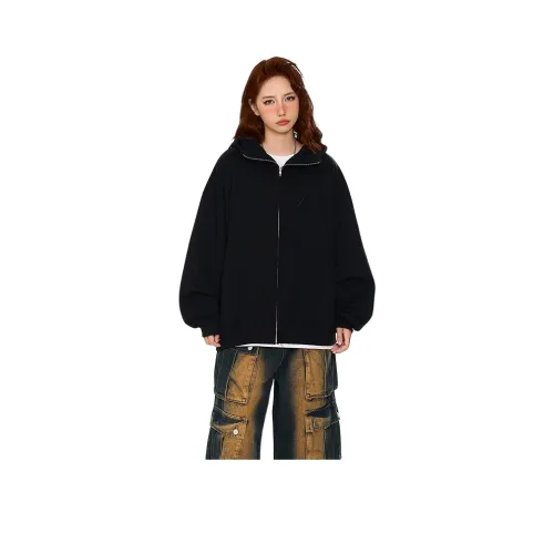 ZVJH Черные Женские Свитшоты