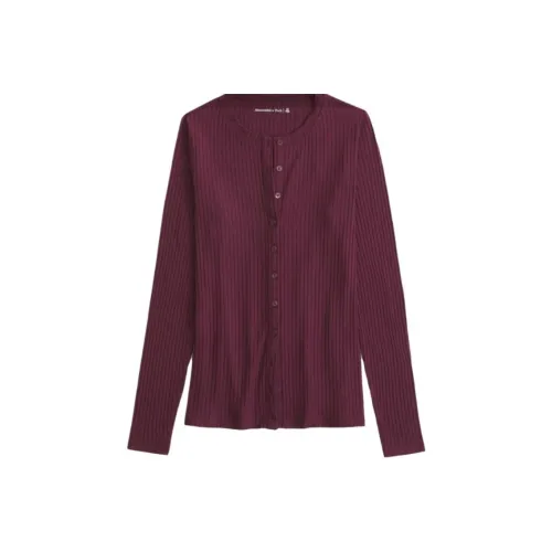 UNIQLO Темно-красный Женский Трикотаж