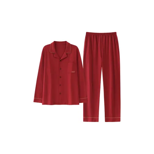 FENTENGCARE Красный Мужской Пижамный Комплект