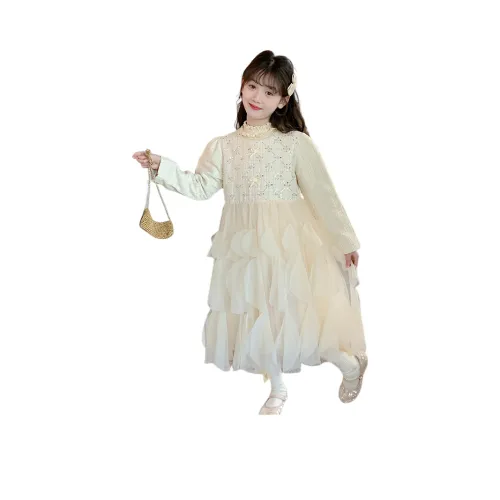 ZHIO Абрикос Платья для школьного возраста